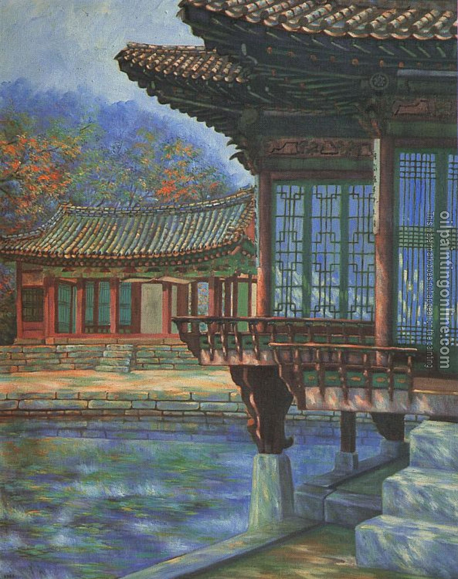 Ji, Byun Shi - Oil On Canvas